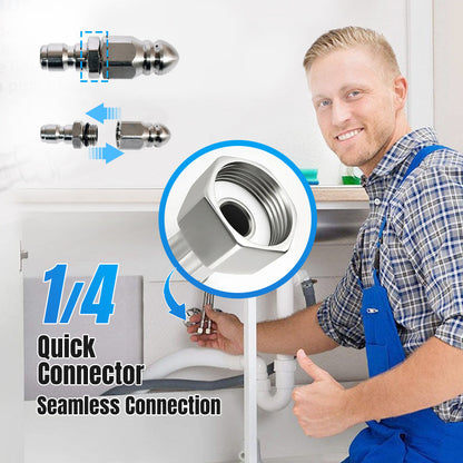 💦 Powerful Drain Unclogging Tool | Deep Pipe Cleaning