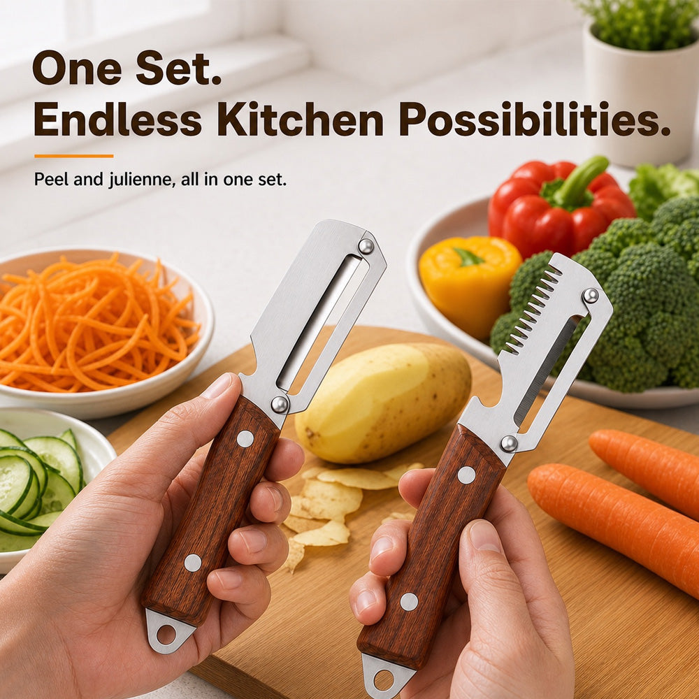 🥕 Multifunctional Kitchen Peeler | Buy 1 Get 1 Free for Fruit & Veg Prep 🔪