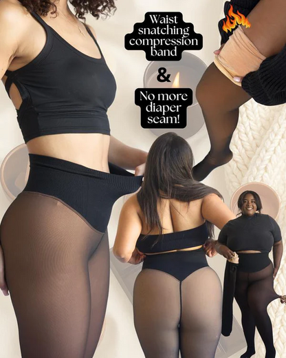 🖤  Viral One-Seam Shaping Fleece Leggings