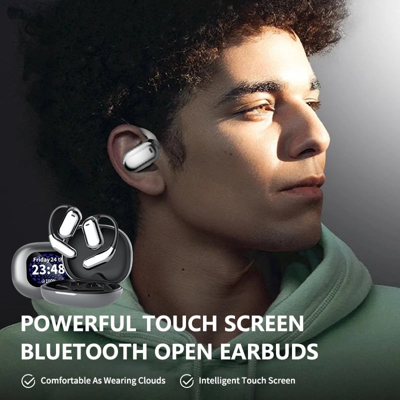 💥Final day, deals won't last!⏰🔥True Powerful Bluetooth 5.4 Open Ear Earbuds, IPX5 Waterproof