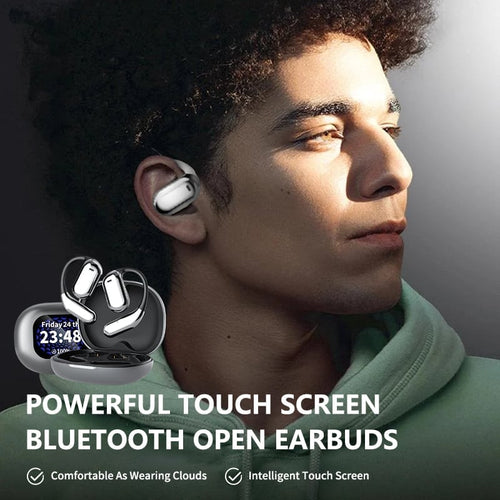 💥Final day, deals won't last!⏰🔥True Powerful Bluetooth 5.4 Open Ear Earbuds, IPX5 Waterproof