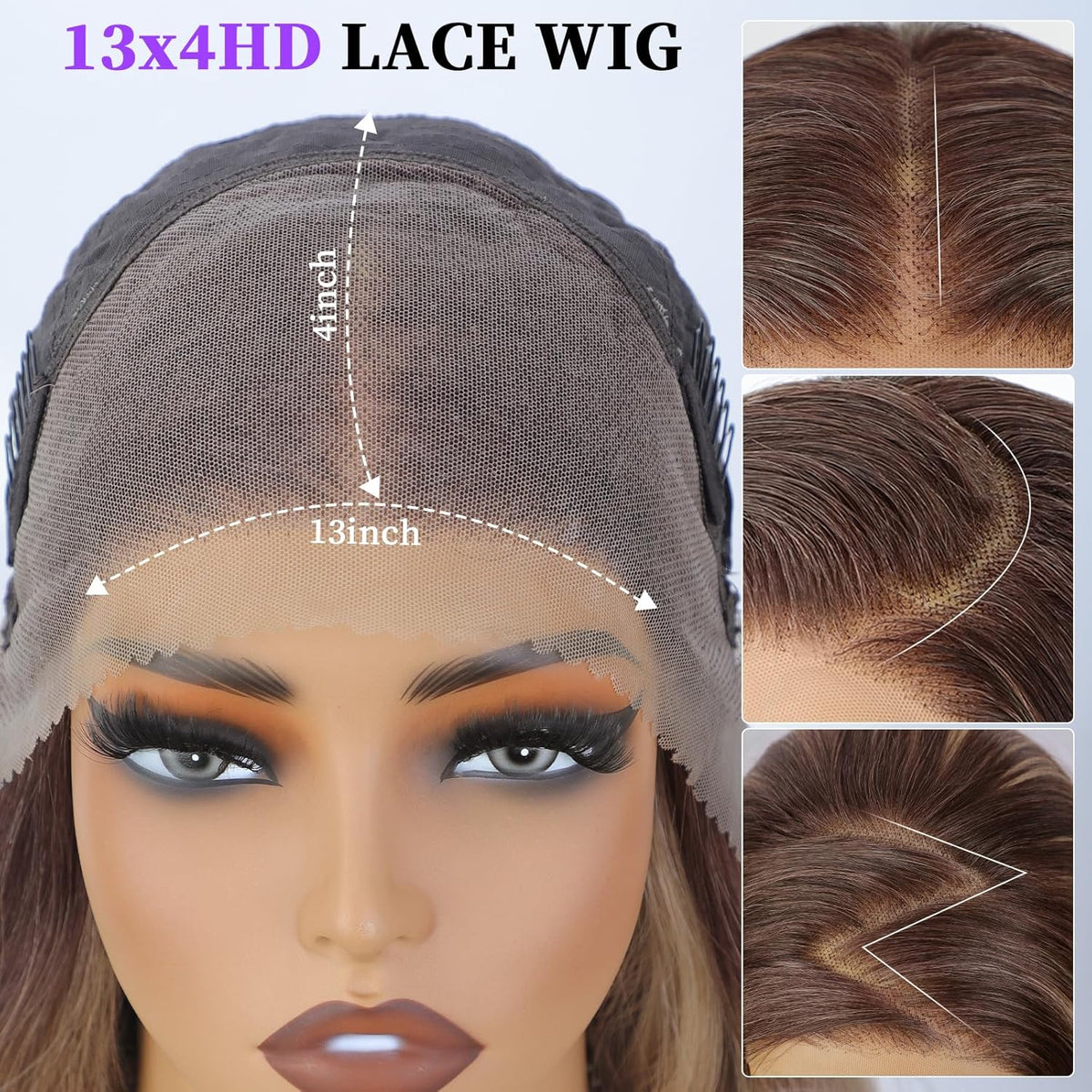 26-inch long gradient wavy wig