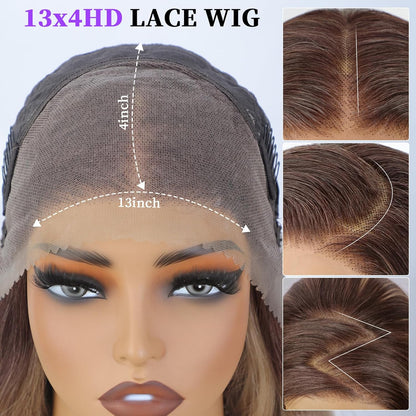 26-inch long gradient wavy wig