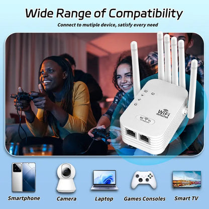 🔥Dual-Band WiFi Range Extender - Stay Connected Everywhere!