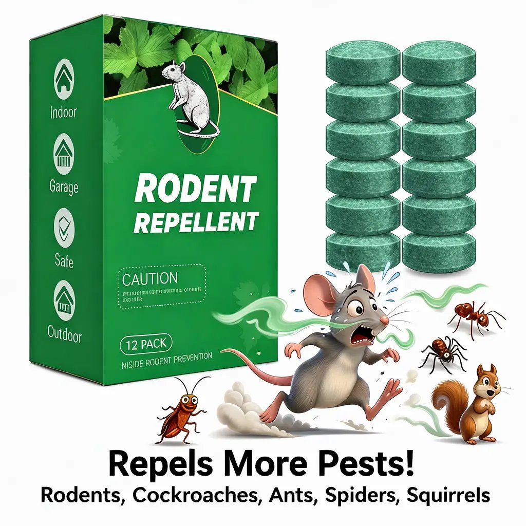 🔥LAST DAY 50% OFF🔥🌿Natural Peppermint Rodent Repellent Balls (12 Pack) 🚫Keep Rats, Mice & Pests Away Safely✅