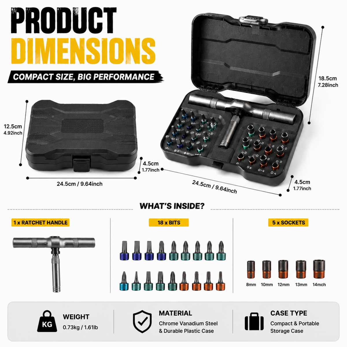 🎉𝗧𝗼𝗱𝗮𝘆'𝘀 𝗦𝗽𝗲𝗰𝗶𝗮𝗹𝘀🔧 24 in 1 DlY Screwdriver Set
