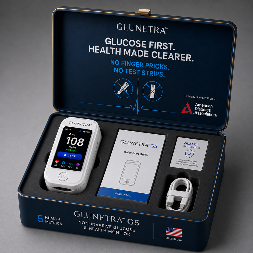 🧬 Advanced Glucose Monitor | 🌿 Easy Needle-Free Health Tracking
