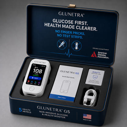 🧬 Advanced Glucose Monitor | 🌿 Easy Needle-Free Health Tracking