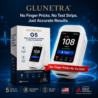 🧬 Advanced Glucose Monitor | 🌿 Easy Needle-Free Health Tracking