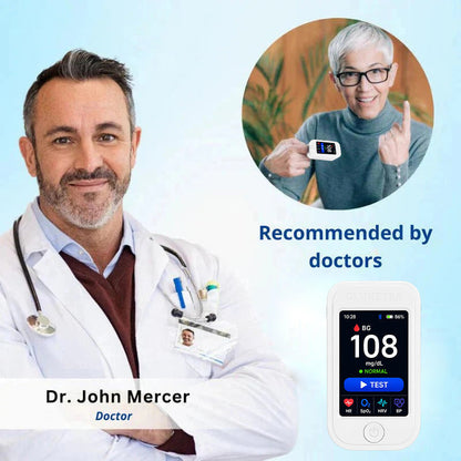 🧬 Advanced Glucose Monitor | 🌿 Easy Needle-Free Health Tracking