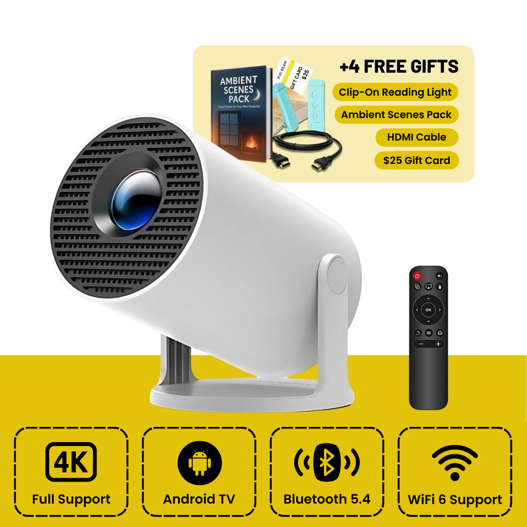 🔥 Limited Time Deal! Portable Projector – 720P HD, WiFi Streaming & 180° Rotating Stand 🎬✨