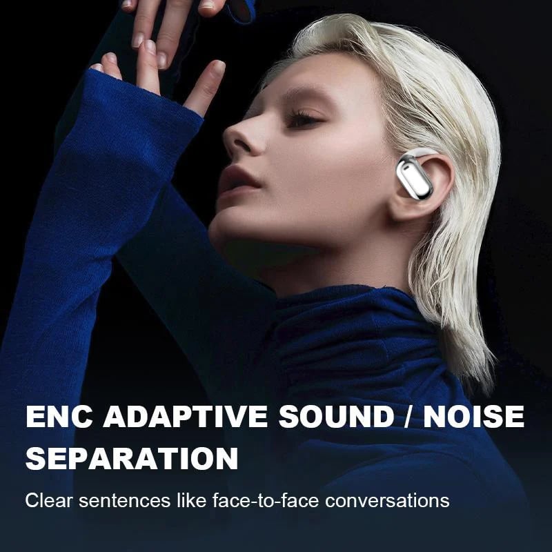 💥Final day, deals won't last!⏰🔥True Powerful Bluetooth 5.4 Open Ear Earbuds, IPX5 Waterproof
