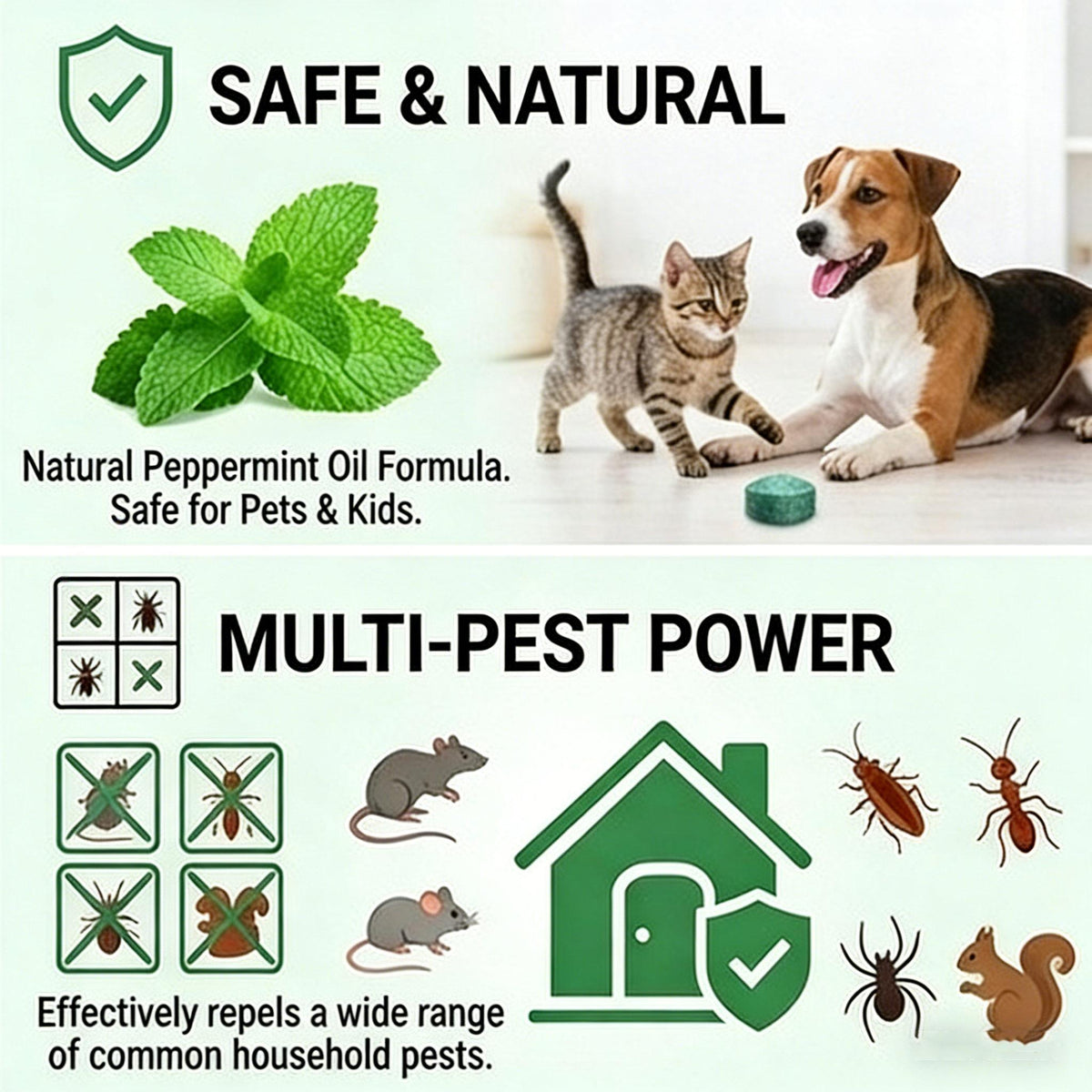🔥LAST DAY 50% OFF🔥🌿Natural Peppermint Rodent Repellent Balls (12 Pack) 🚫Keep Rats, Mice & Pests Away Safely✅